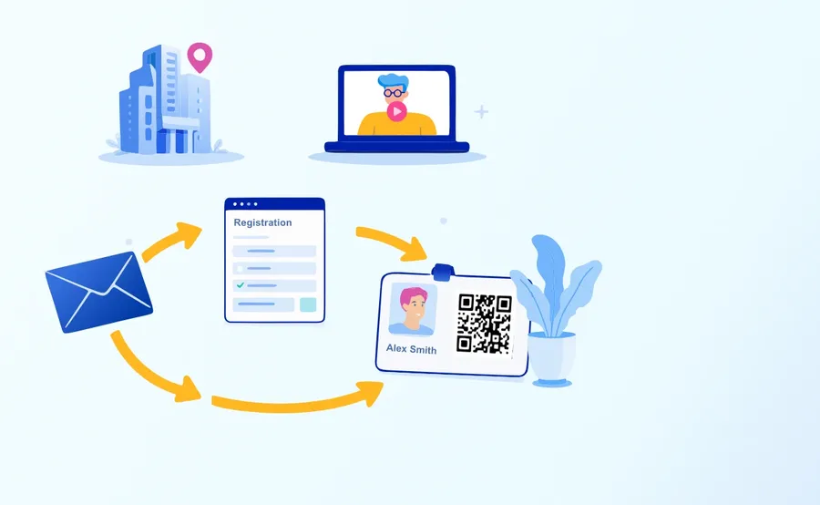 Illustration: In-person and virtual